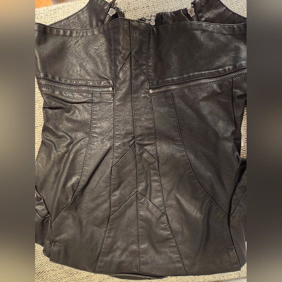 NwT Blank NYC Tailored Vegan Leather Biker Moto Jacket Black Size Small - Picture 6 of 14